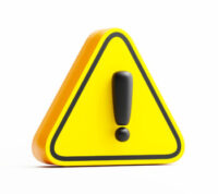 Yellow triangle warning sign symbol danger caution risk traffic